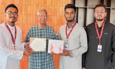 ড. ইউনূসকে বিয়ের দাওয়াত দিলেন ভিপি সাদিক কায়েম