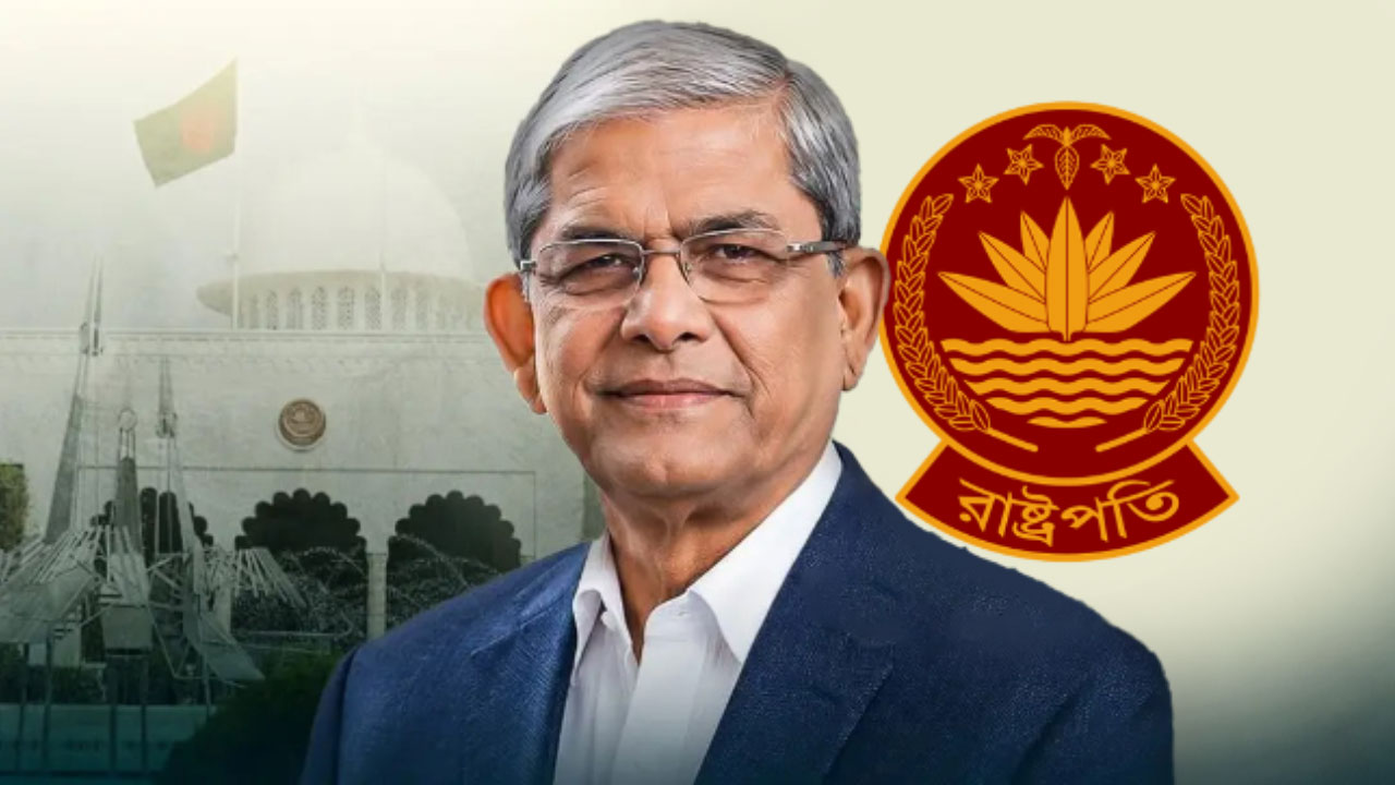 মির্জা ফখরুলকে রাষ্ট্রপতি ঘোষণা করে প্রজ্ঞাপন জারি